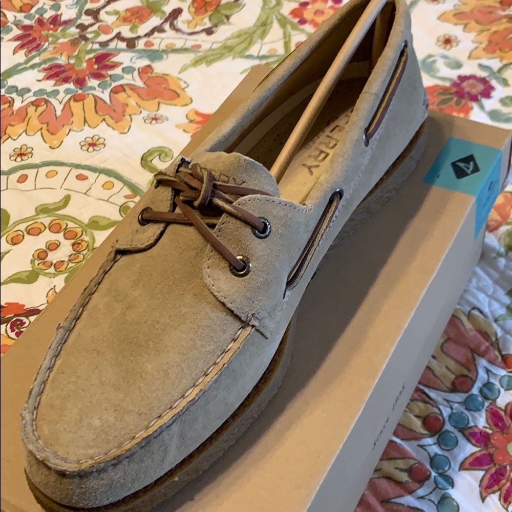 Sperry size 13 boat shoes - suede. New in box